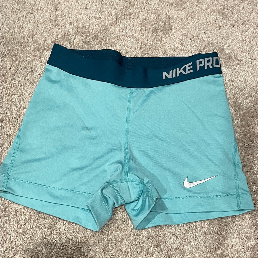 Nike Pro Aqua Blue Shorts